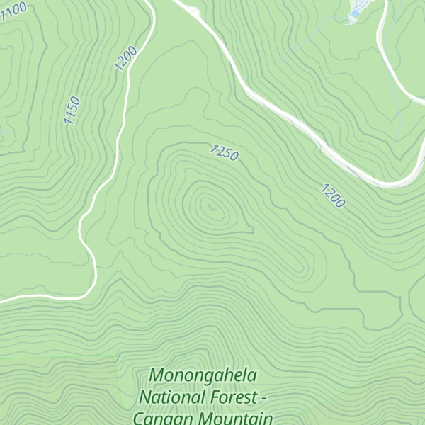 Map of Blue Knob