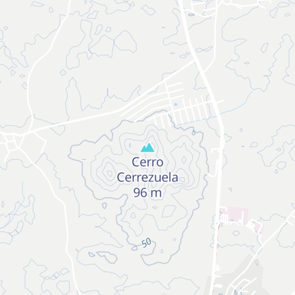 Map of Cerro Cerrezuela