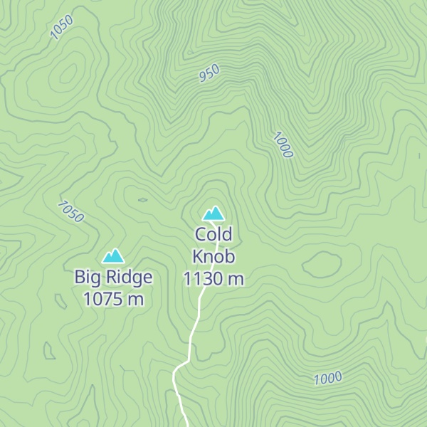 Map of Cold Knob