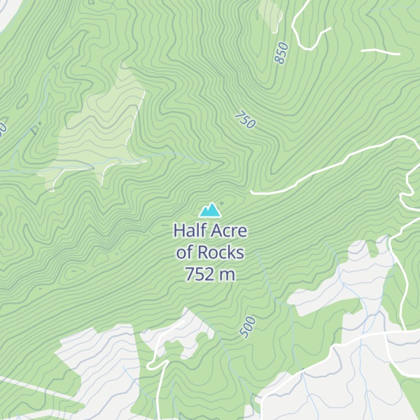 Map of Half Acre of Rocks