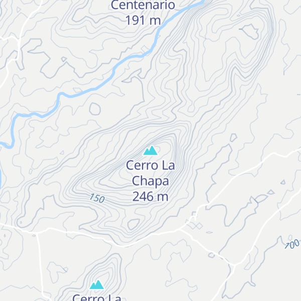 Map of Cerro La Chapa