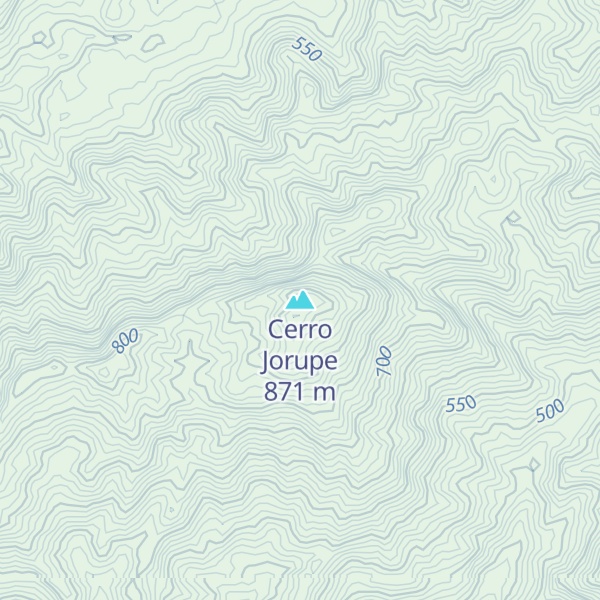 Map of Cerro Jorupe
