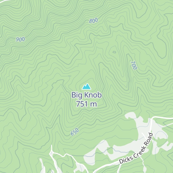 Map of Big Knob