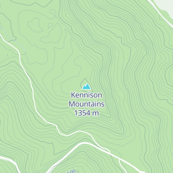 Map of Kennison Mountains