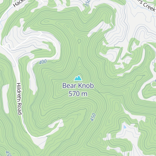 Map of Bear Knob