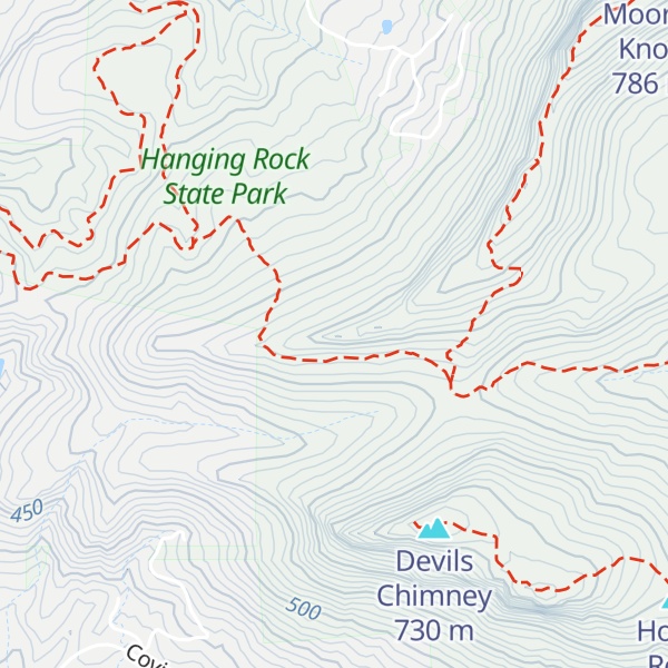 Map of Huckleberry Ridge
