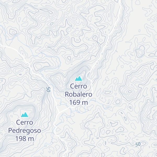 Map of Cerro Robalero