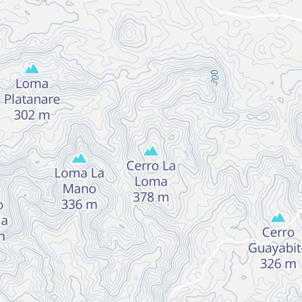Map of Cerro La Loma