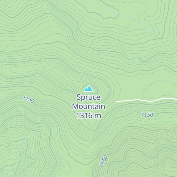 Map of Spruce Mountain