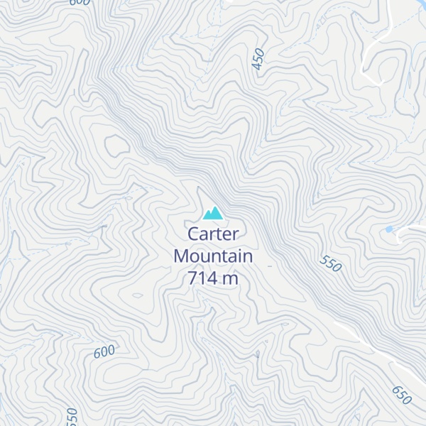 Map of Carter Mountain