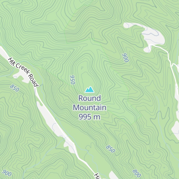 Map of Round Mountain