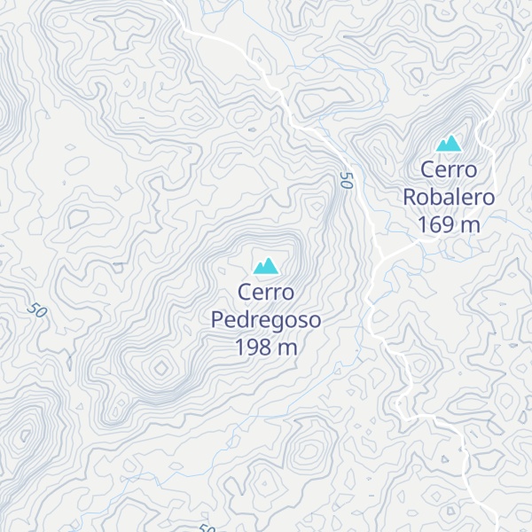 Map of Cerro Pedregoso