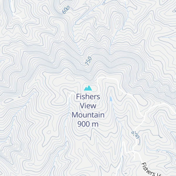 Map of Fishers View Mountain