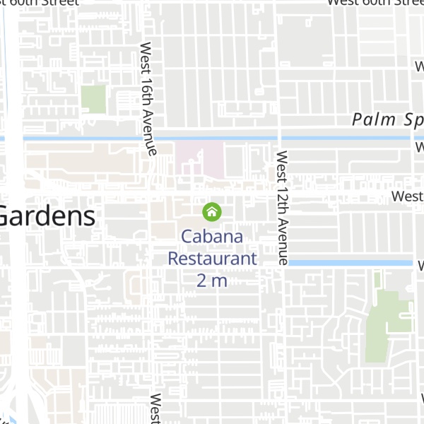 Map of Cabana Restaurant