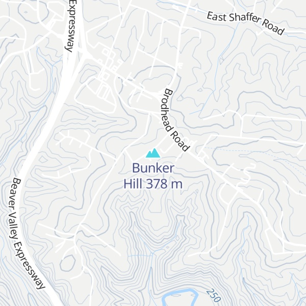 Map of Bunker Hill