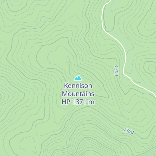 Map of Kennison Mountains HP