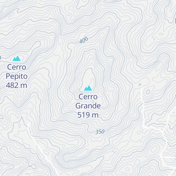 Map of Cerro Grande