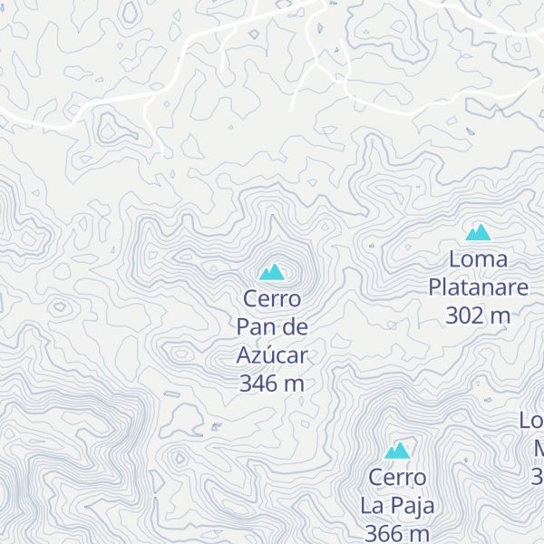 Map of Cerro Pan de Azúcar