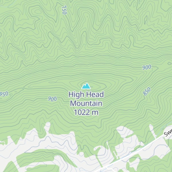 Map of High Head Mountain