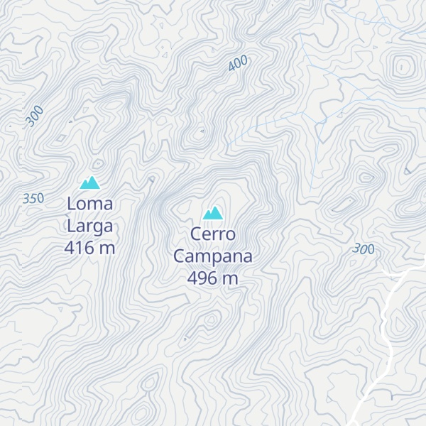Map of Cerro Campana