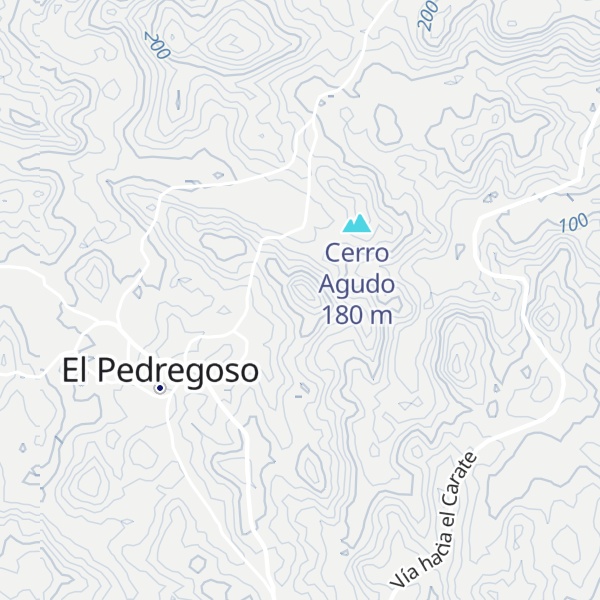 Map of Cerro Pedregoso