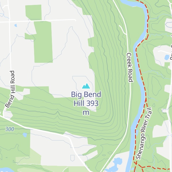 Map of Big Bend Hill