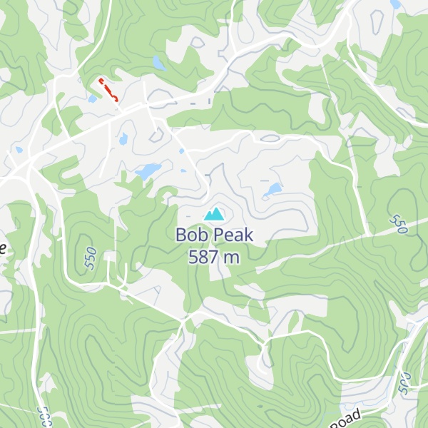 Map of Bob Peak