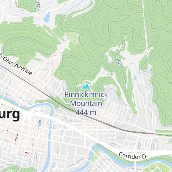 Map of Pinnickinnick Mountain