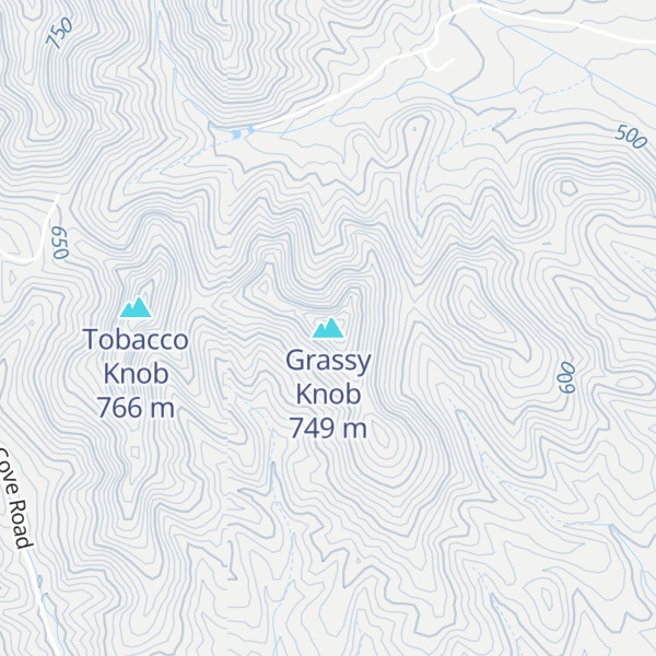 Map of Grassy Knob