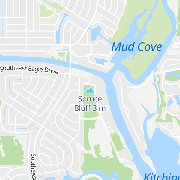 Map of Spruce Bluff