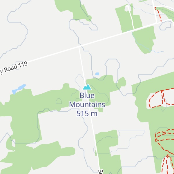 Map of Blue Mountains