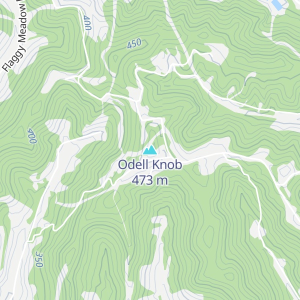 Map of Odell Knob