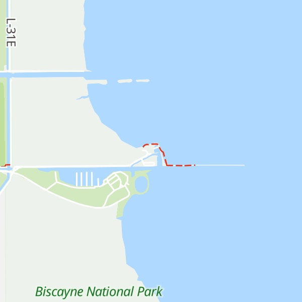 Map of Biscayne National Park - Dante Fascell Vistor Center