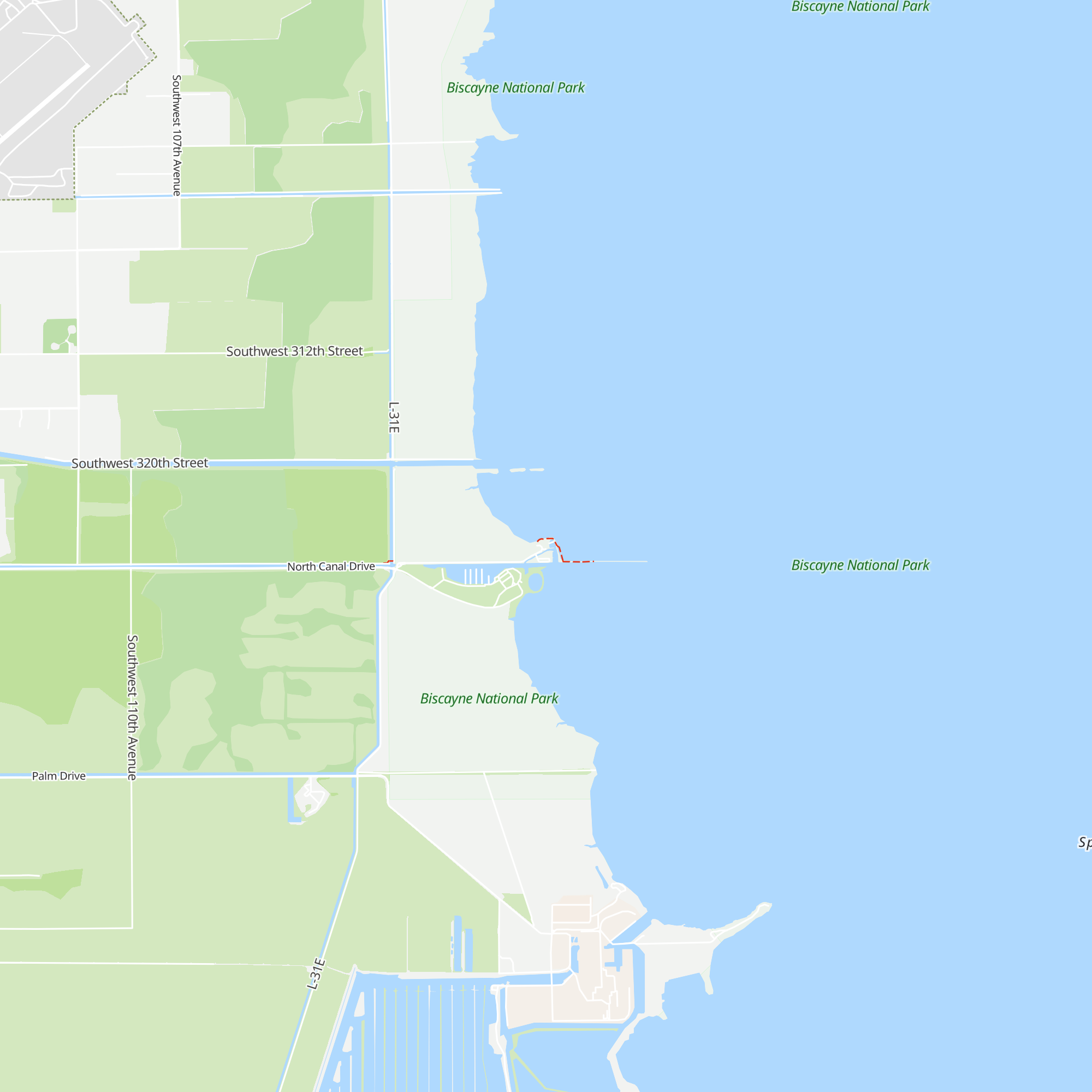 Biscayne National Park - Dante Fascell Vistor Center map