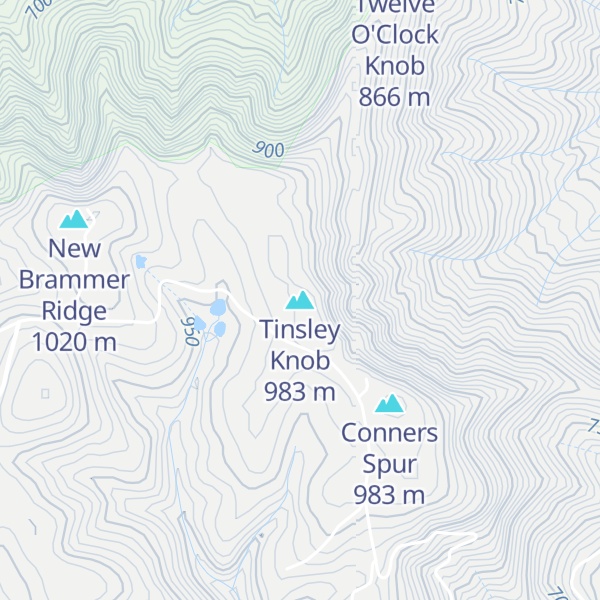 Map of Tinsley Knob