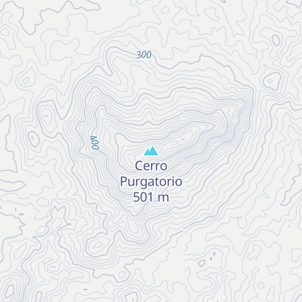 Map of Cerro Purgatorio
