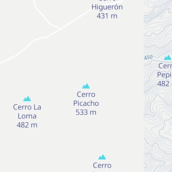 Map of Cerro Picacho