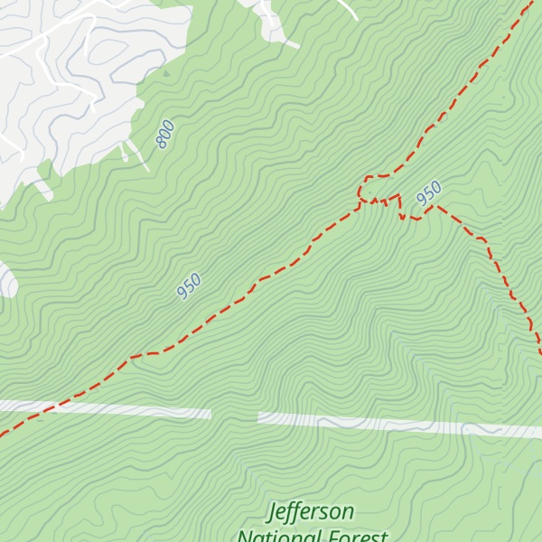 Map of Bruisers Knob