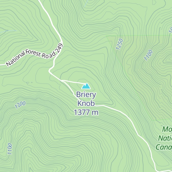Map of Briery Knob