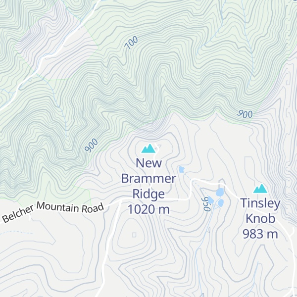 Map of New Brammer Ridge