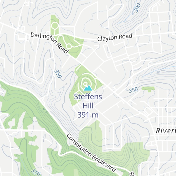 Map of Steffens Hill