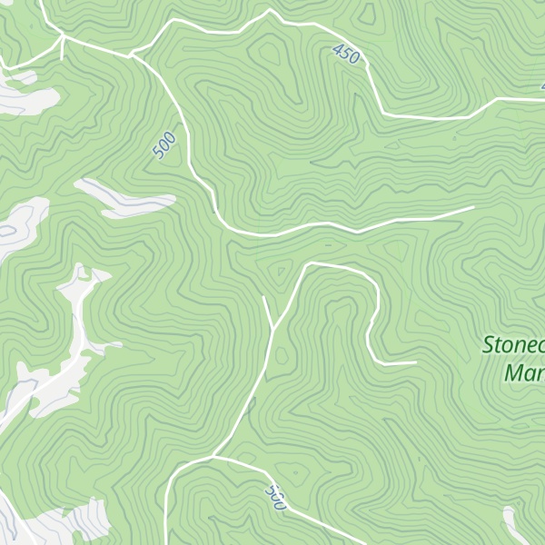 Map of Buckhannon Mountain