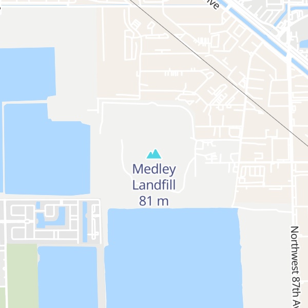 Map of Medley Landfill