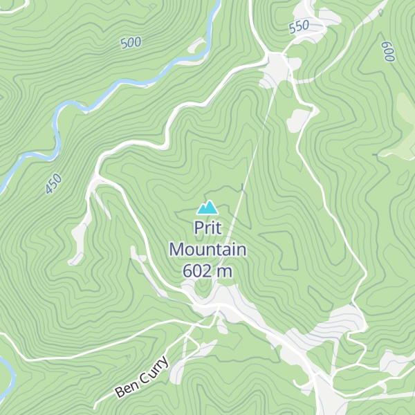 Map of Prit Mountain