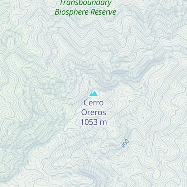 Map of Cerro Oreros