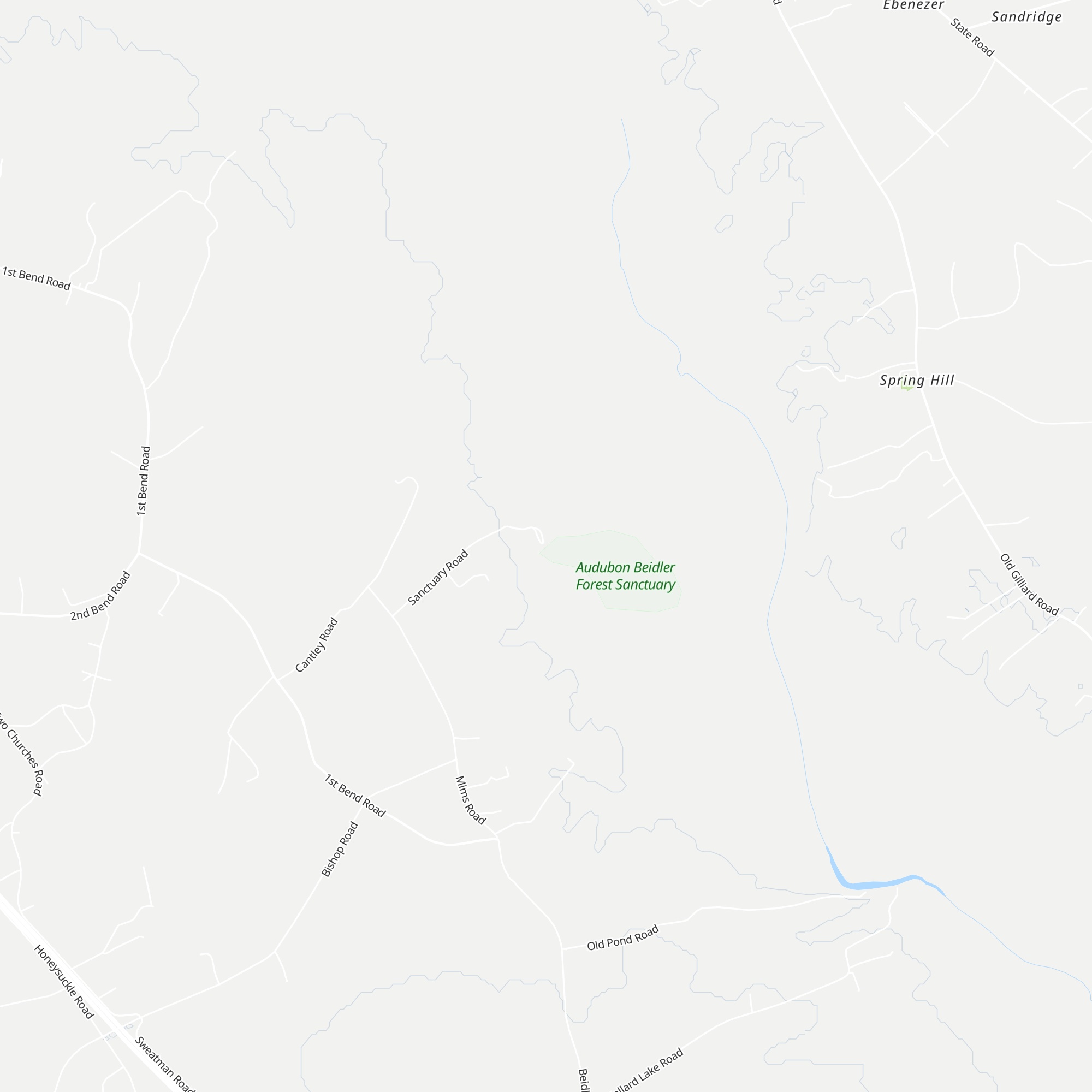 Audubon Center at Francis Beidler Forest map
