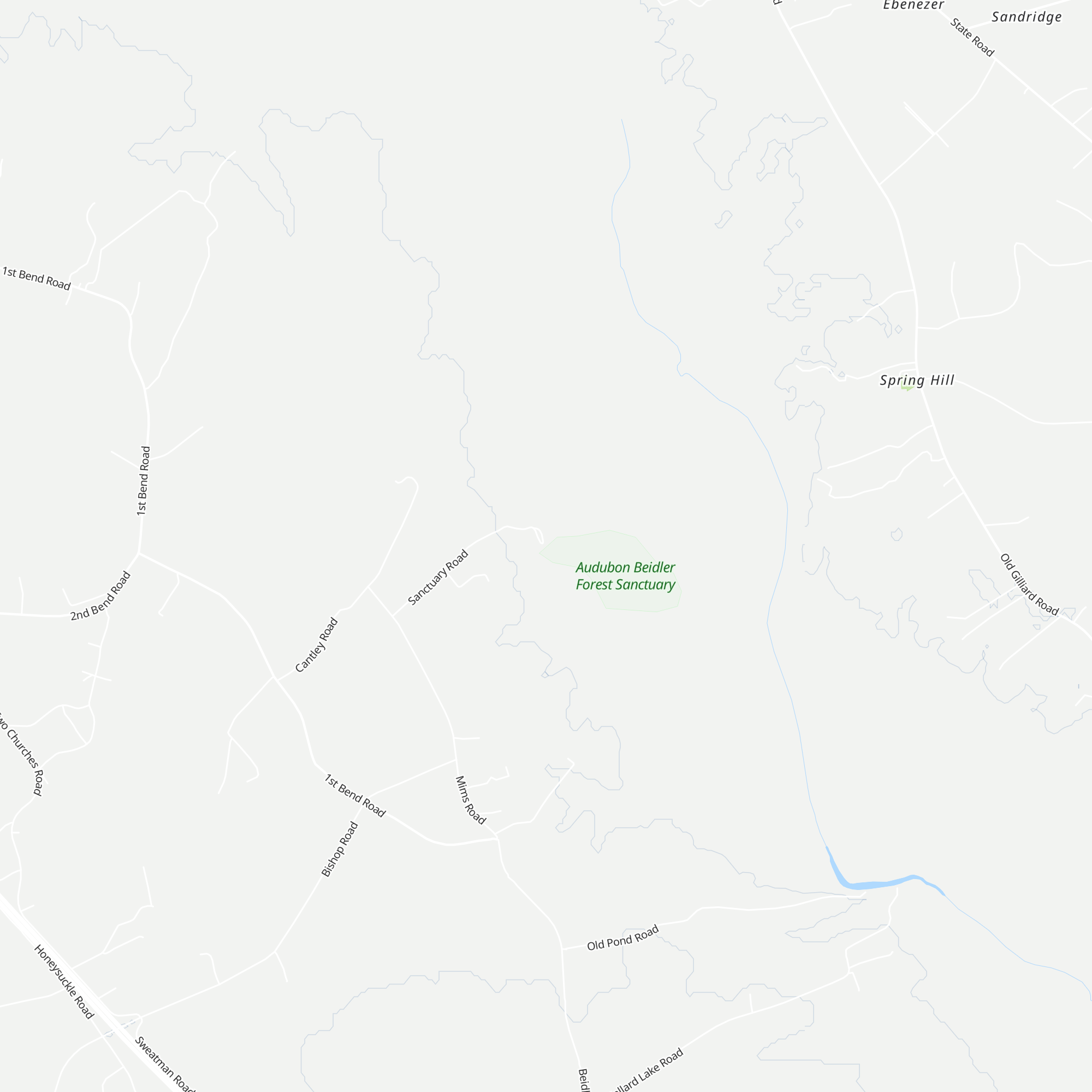 Audubon Center at Francis Beidler Forest map