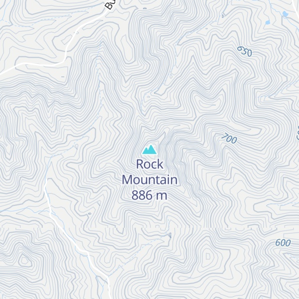 Map of Rock Mountain