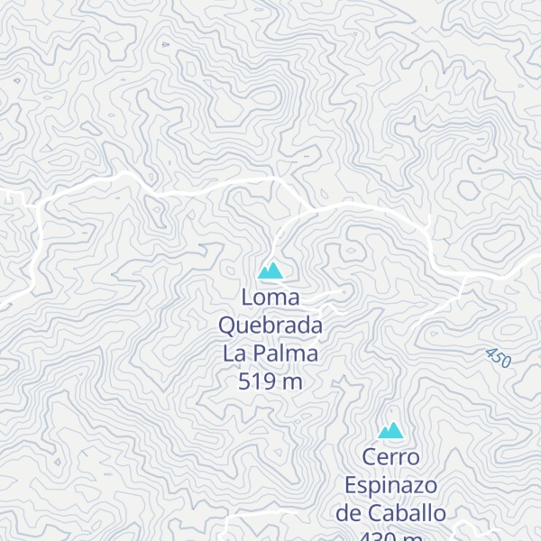Map of Loma Quebrada La Palma