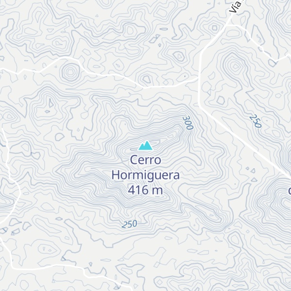 Map of Cerro Hormiguera